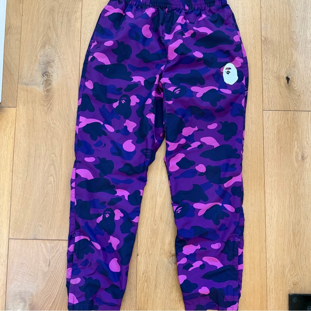 BAPE Purple Camouflage Joggers - Picture 2 of 9